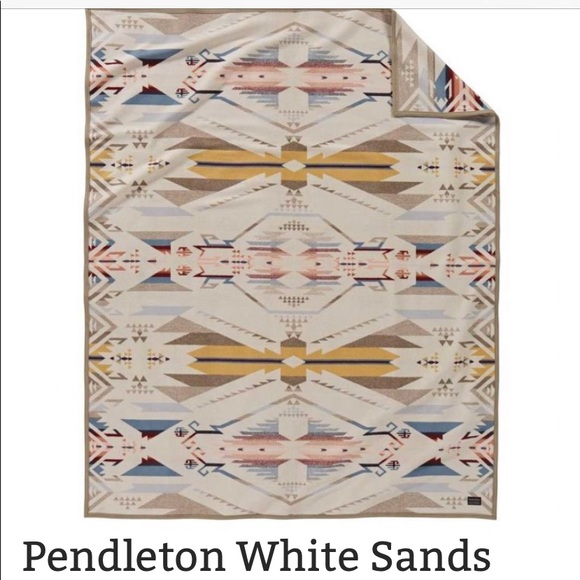 Pendleton Bedding Pendleton Queen Size White Sands Wool Blanket Nwt